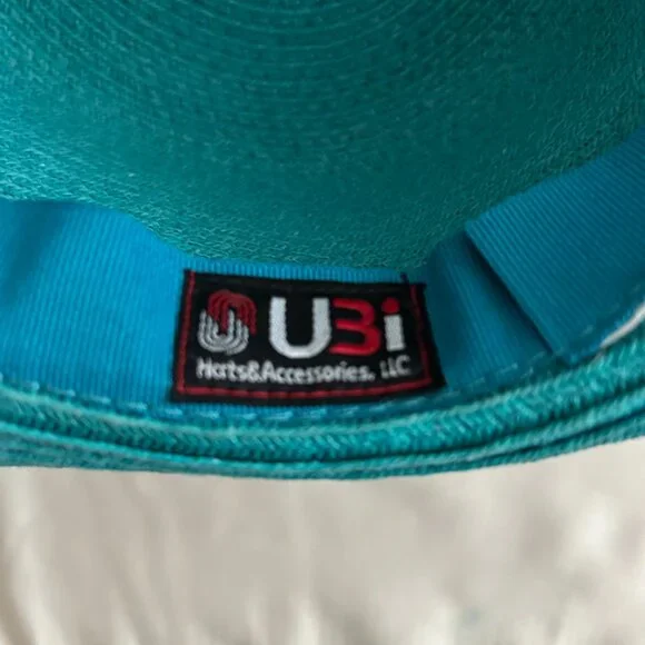 Teal Blue Sun Hat - U3i - Picture 5 of 12